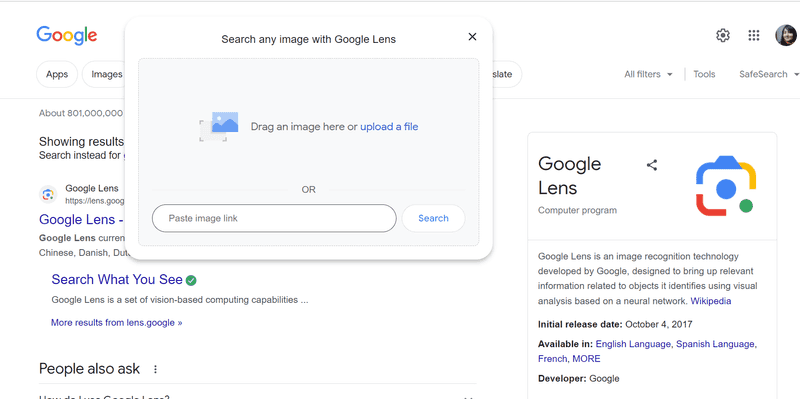 google lens