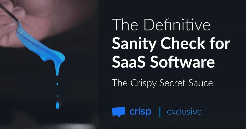 SaaS 소프트웨어에 대한 최종적인 건전성 검사 - 바삭한 비밀 소스