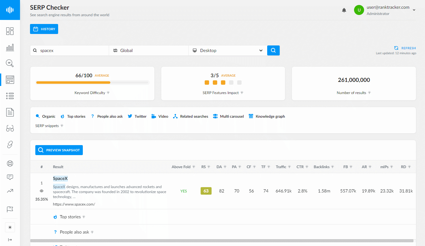 seo serp checker
