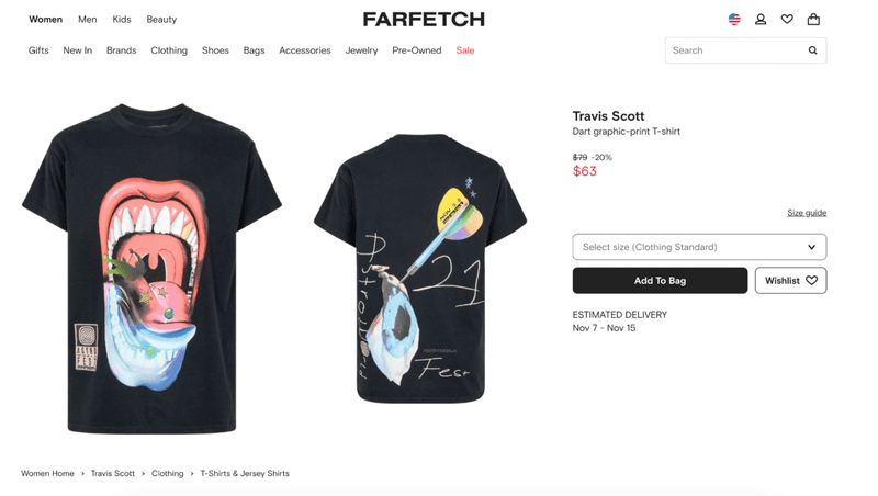 Farfetch - product example