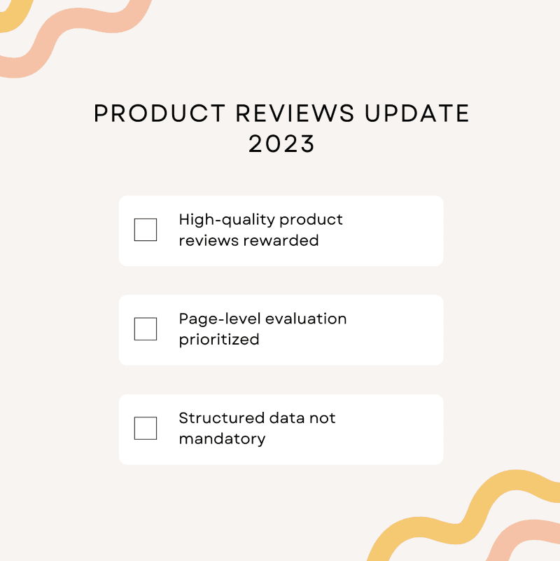 Product Reviews Update 2023