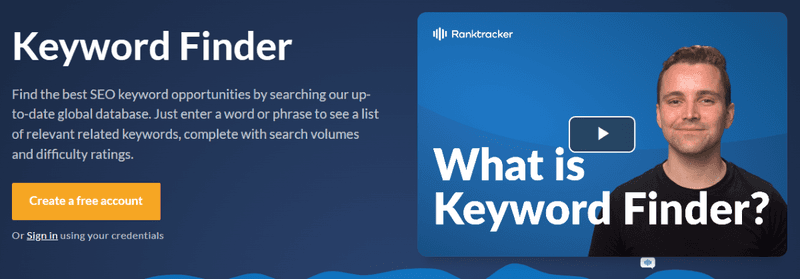 Keyword Finder tool