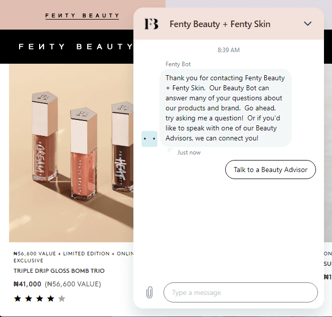 Fenty Beauty’s chatbot, for example, could answer most of my questions