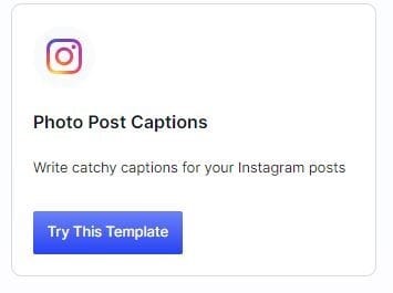 Instagram: photo post captions
