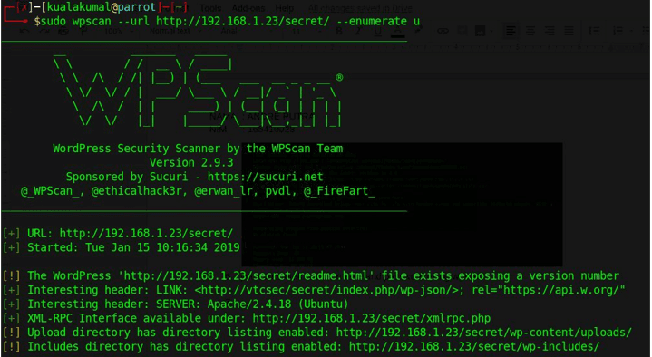 Brute force username and password using WPScan