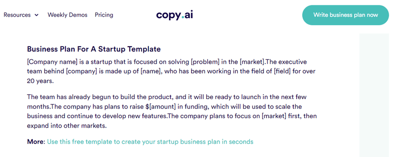 Create a business plan 
