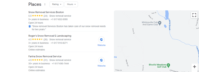 Places on Google Maps