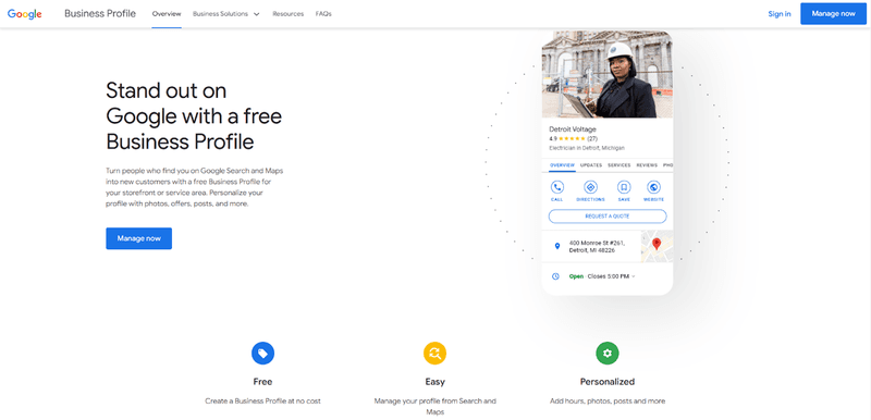 Make a Google Business Profile