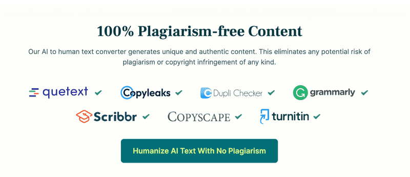 Unique & Plagiarism-Free Output