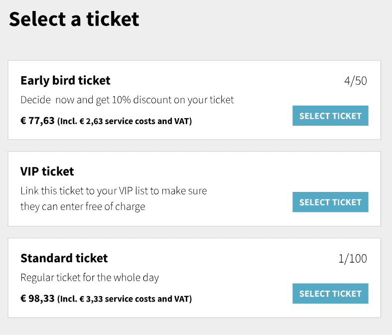 Event Ticket Sales