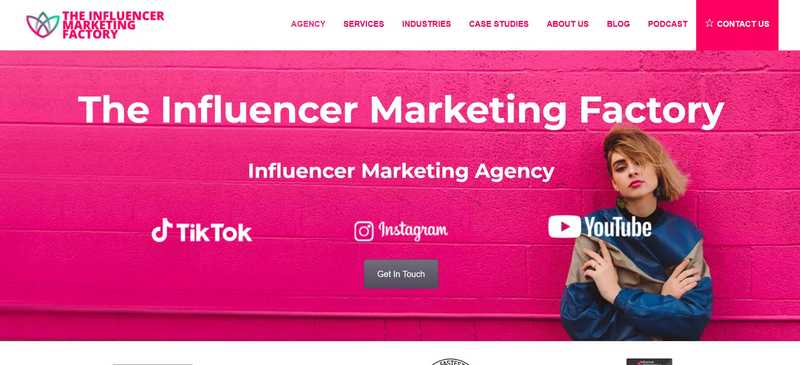 The Influencer Marketing Factory connects brands with creators on TikTok, Instagram, and YouTube.