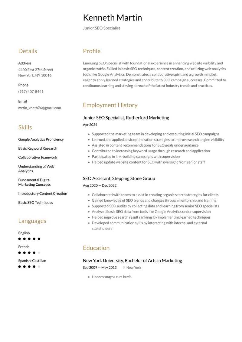 Junior SEO Specialist