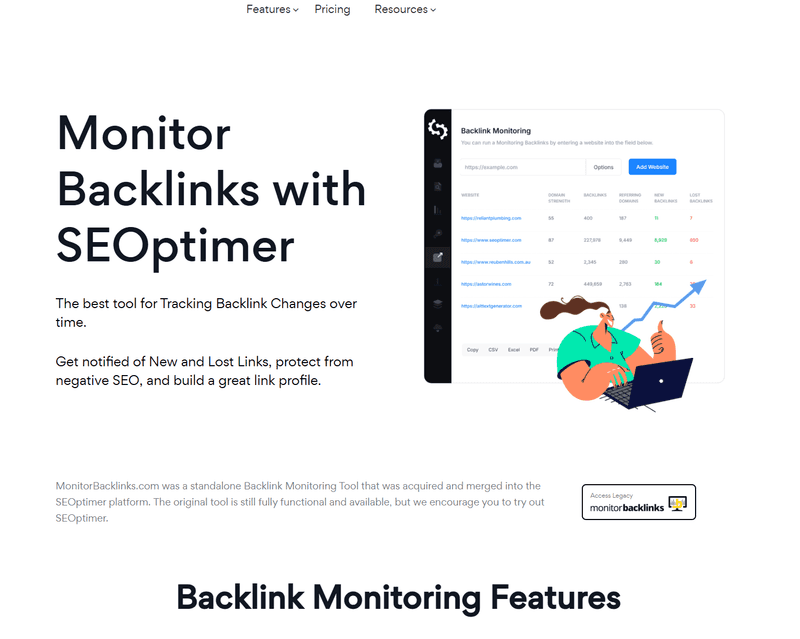 Monitor Backlinks