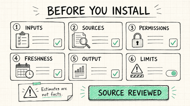 A five-minute source review can prevent a research shortcut from becoming a security, privacy, or evidence problem.